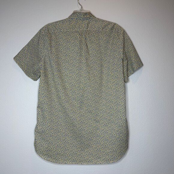 LIBERTY ARTS FABRICS J. CREW Mens Short Sleeve Button Up Shirt LT LG TALL Floral - Picture 5 of 8